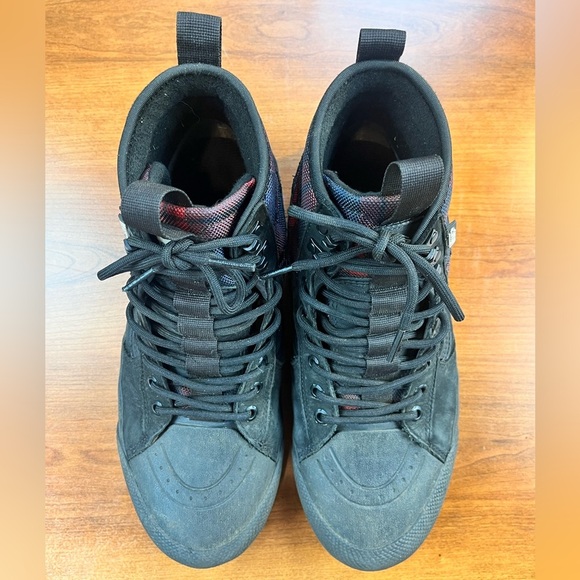 Vans SK8 Gor-tex MTE High Red Checked Lace Up Boots Sz 8.5 Inserts Cold Weather - Picture 8 of 16